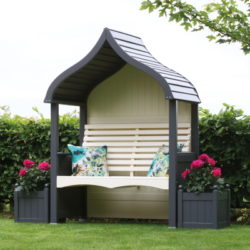 arbour charcoal cream painted