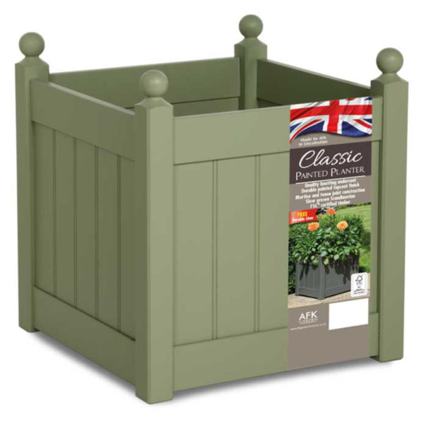 classic planter 460 heritage sage painted wood