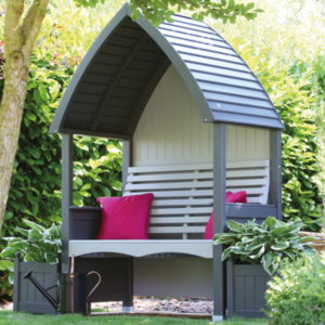 cottage arbour charcoal stone AFK Marketing