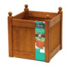 classic planter stained wood beech